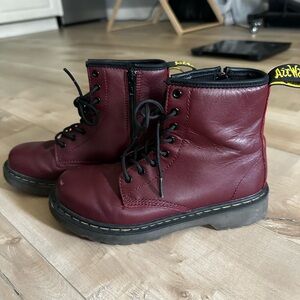 Dr. Martens Cherry Red Leather Boots